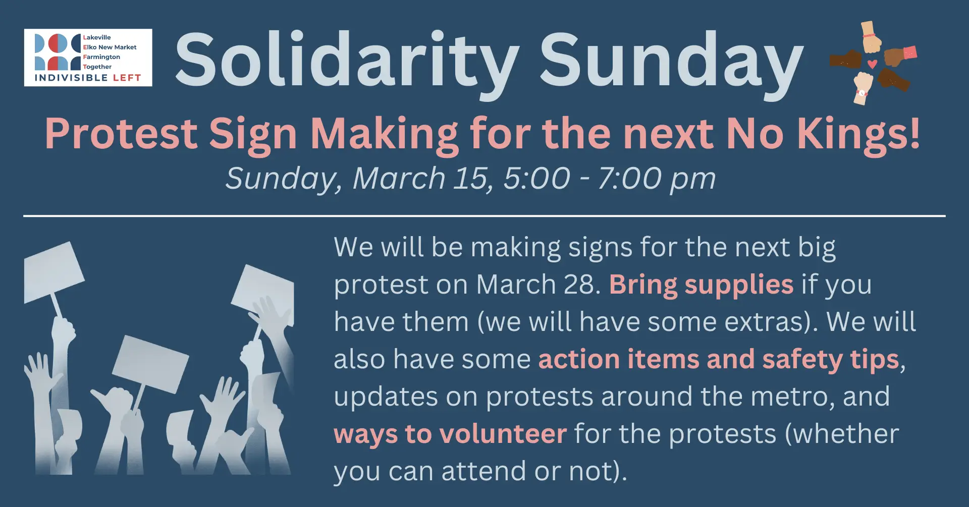 Indivisible LEFT - Solidarity Sunday 03-15-2026